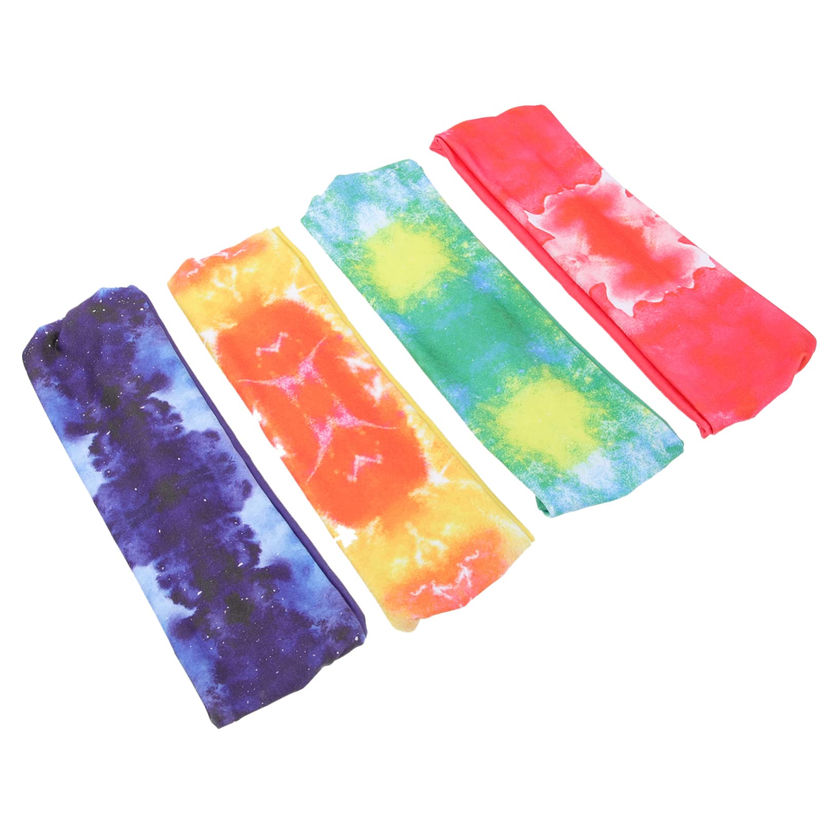 12 Pièces Bandeau de Sport tie-Dye scrunchies Hair Band Bandes de Sueur de Sport Maquillage Cheveux Bandeau Bandeaux pour Hommes Bandanas pour Hommes décor de Cheveux de Sport Yoga