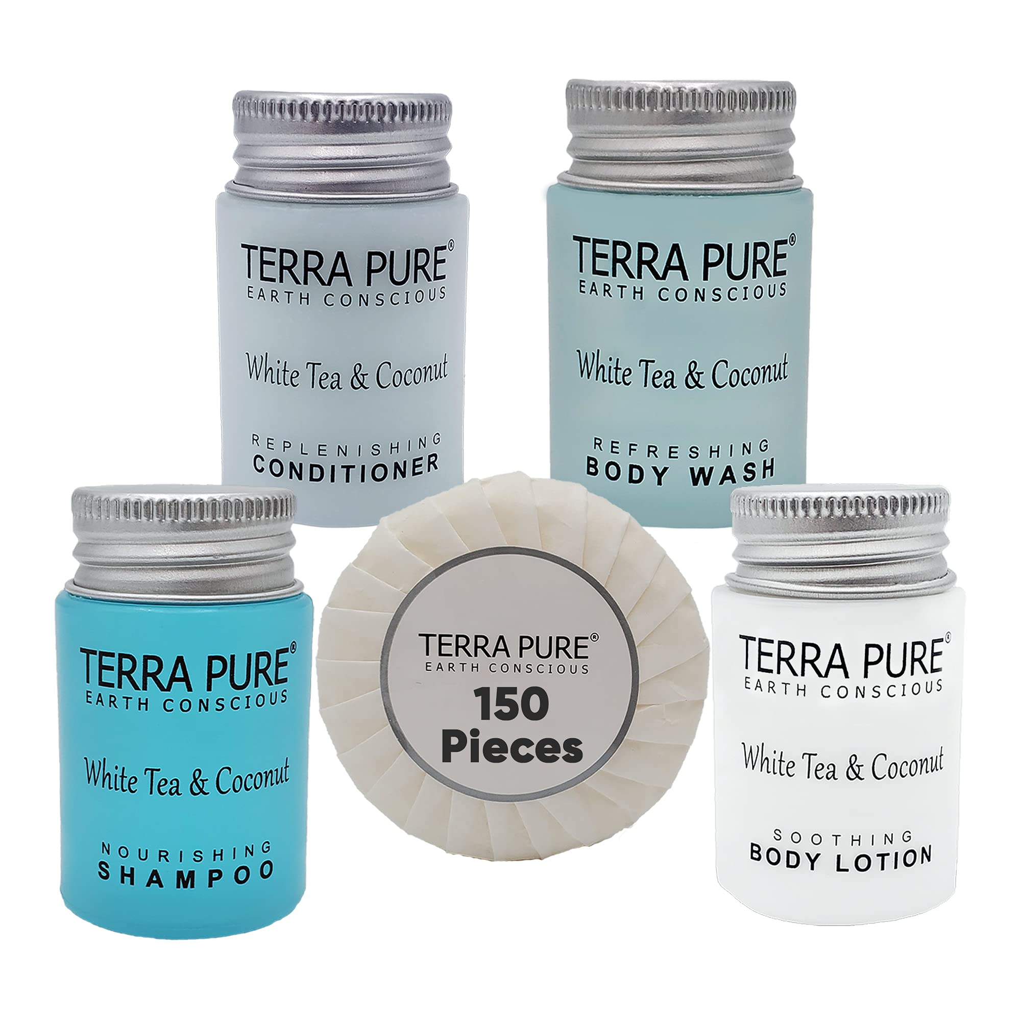 Terra Pure White Tea and Coconut Hotel Soaps and Toiletries Bulk Set