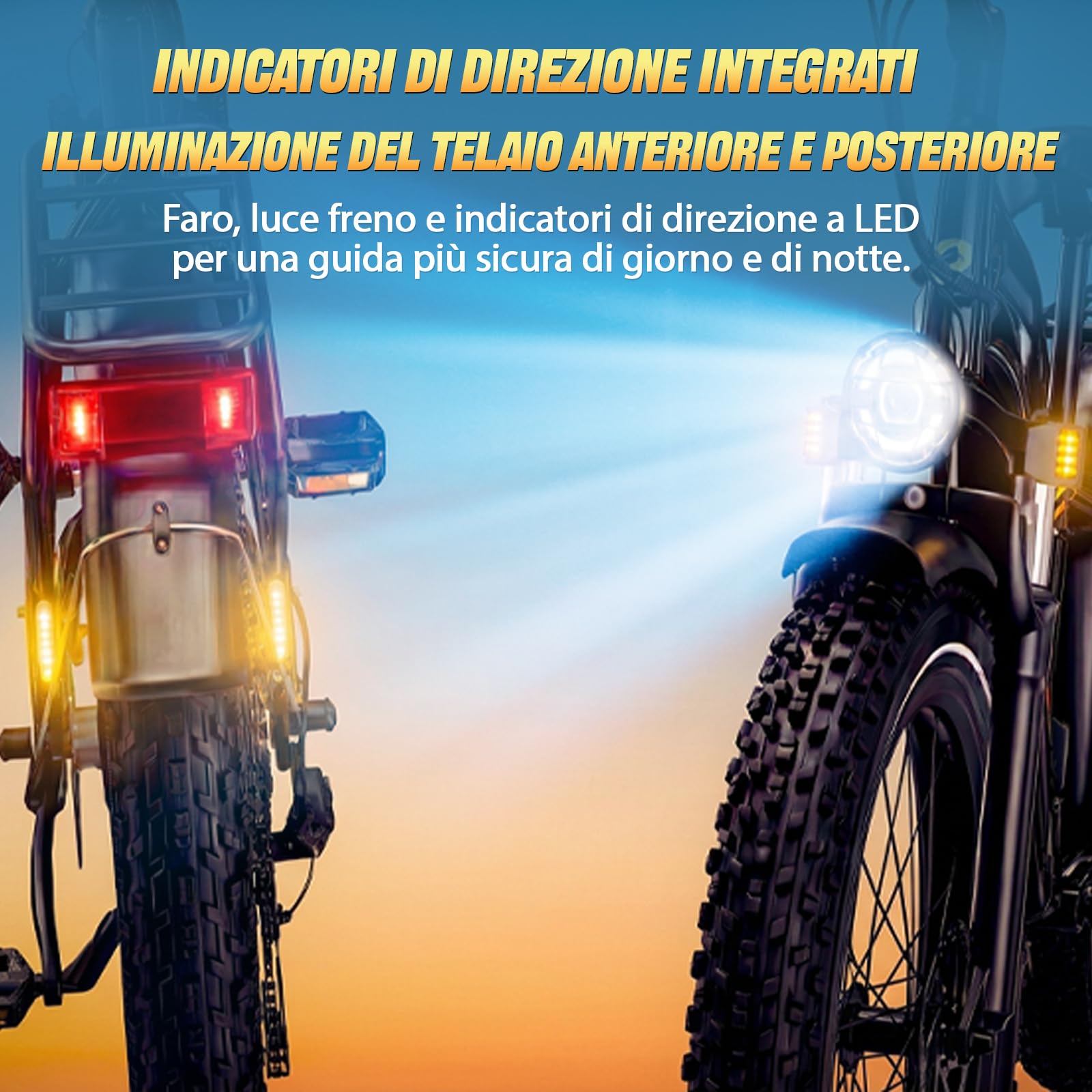 RINCC RN60 Bici Elettrica MTB,E-Bike Uomo, 960Wh 20Ah Batteria,Gamma PAS Autonomia di 100-120km,250 W,Pneumatici All Terrain Fat 26“*4,0”,Freni Idraulici Anteriori e Posteriori,7 Velocità