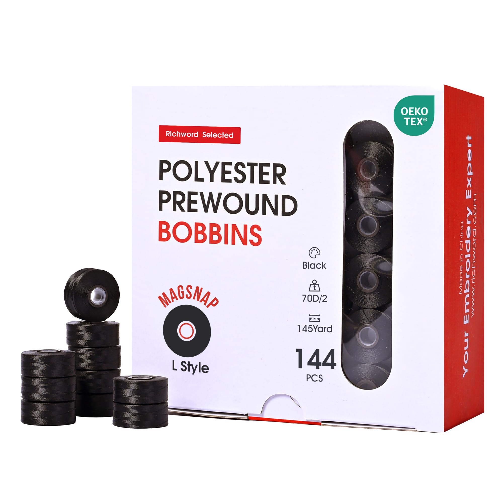 Bobines pré-enroulées 60WT Magsnap pour machine multi-aiguille commerciale