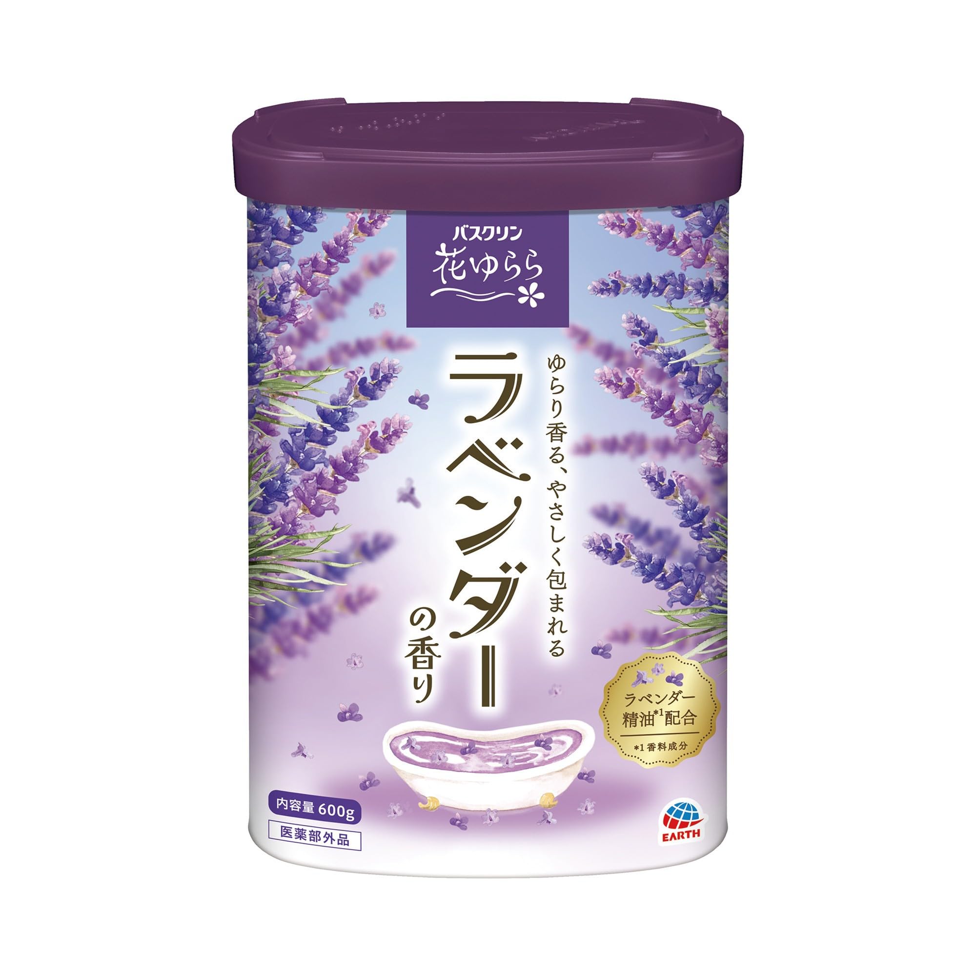 Amazon | バスクリン 花ゆらら ラベンダーの香り 600g(約30回分) 入浴 