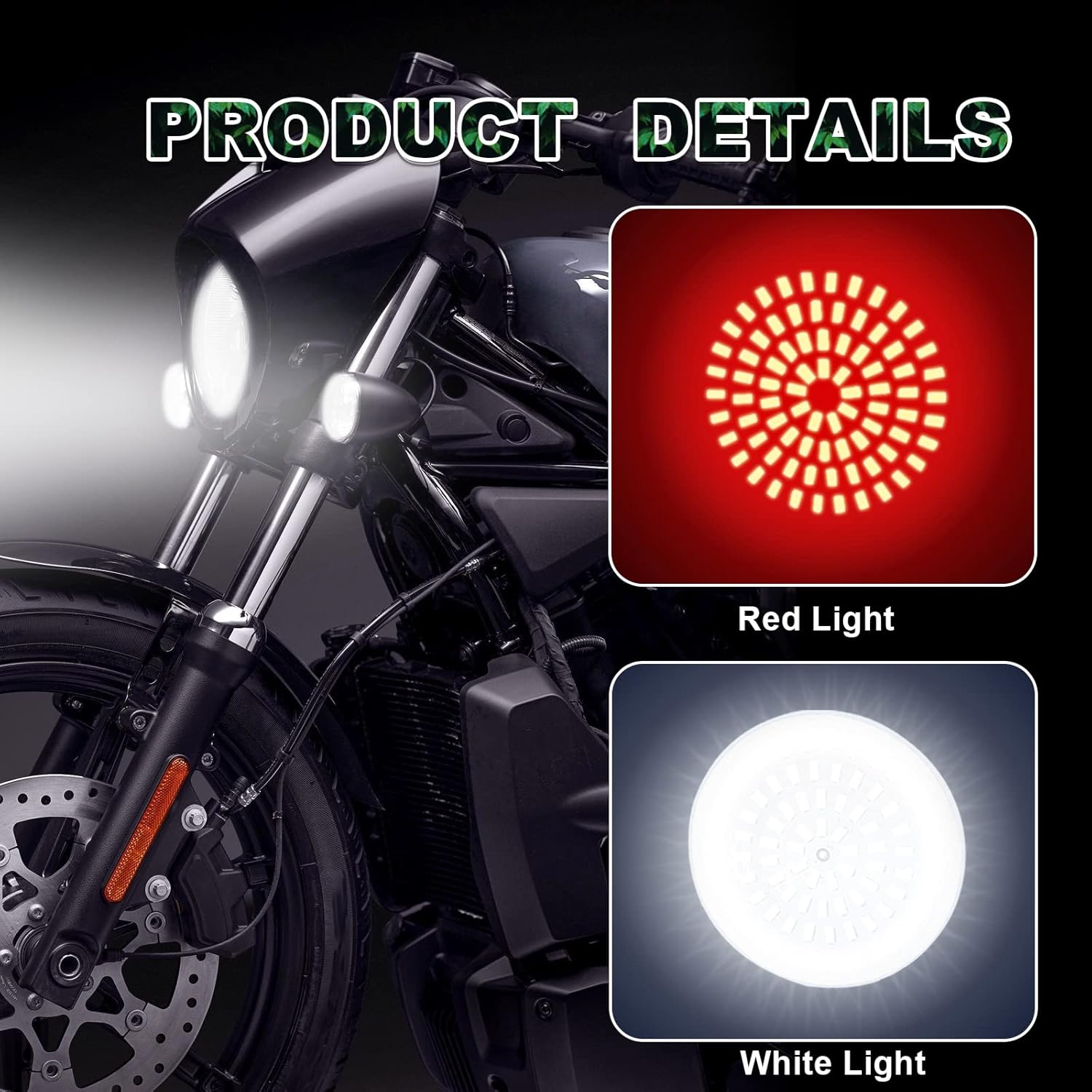 1157 LED Turn Signals Front RearLights Super Bright Bulbs Lens Covers Kit 1986-2023 Compatible for Harley Davidson Touring Dyna Softail Sportster Street Glide Road Glide Iron smoke lens cover