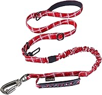 Vista 10 de Hotsky Correa táctica para perro resistente para perros medianos y grandes que tiran, 4-6 pies, fuerte bungee que absorbe los golpes, correa
