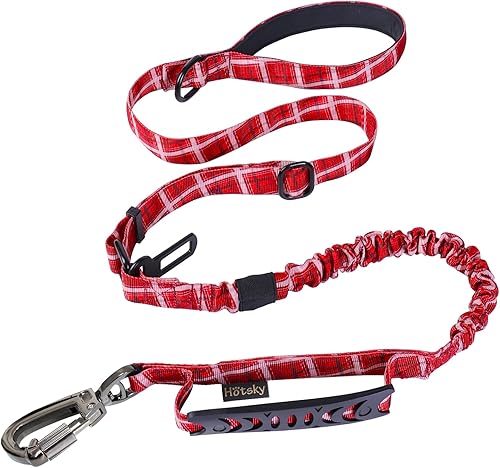 Miniatura 25 de Hotsky Correa táctica para perro resistente para perros medianos y grandes que tiran, 4-6 pies, fuerte bungee que absorbe los golpes, correa para
