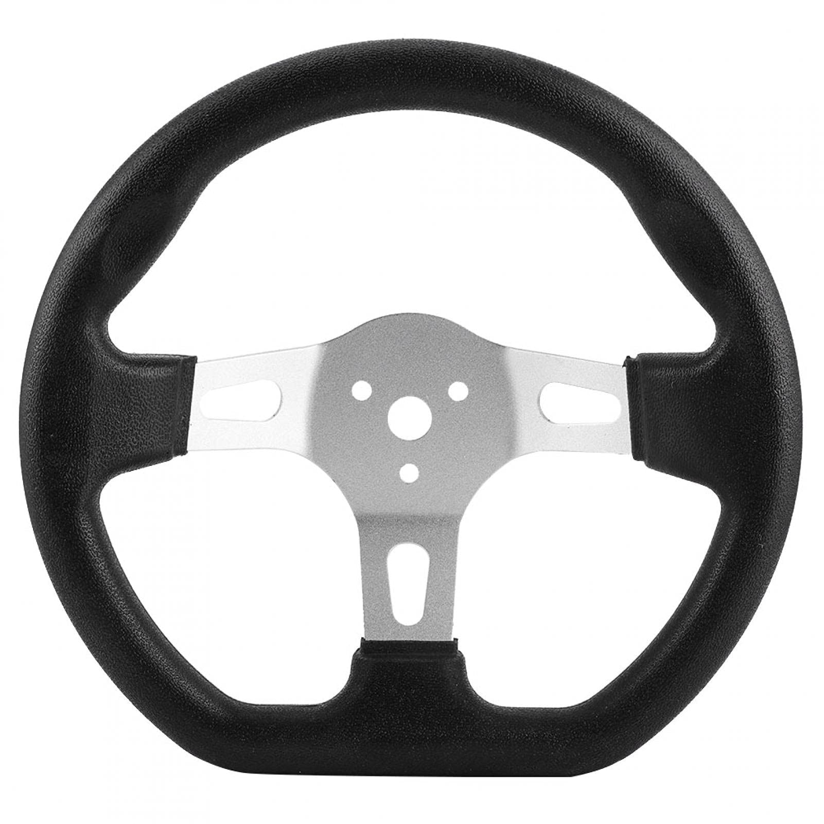 Aqxreight Hochwertiges Lenkrad, 270 mm, Schwarz, Universell für Go-Kart Racing Cart Zubehör