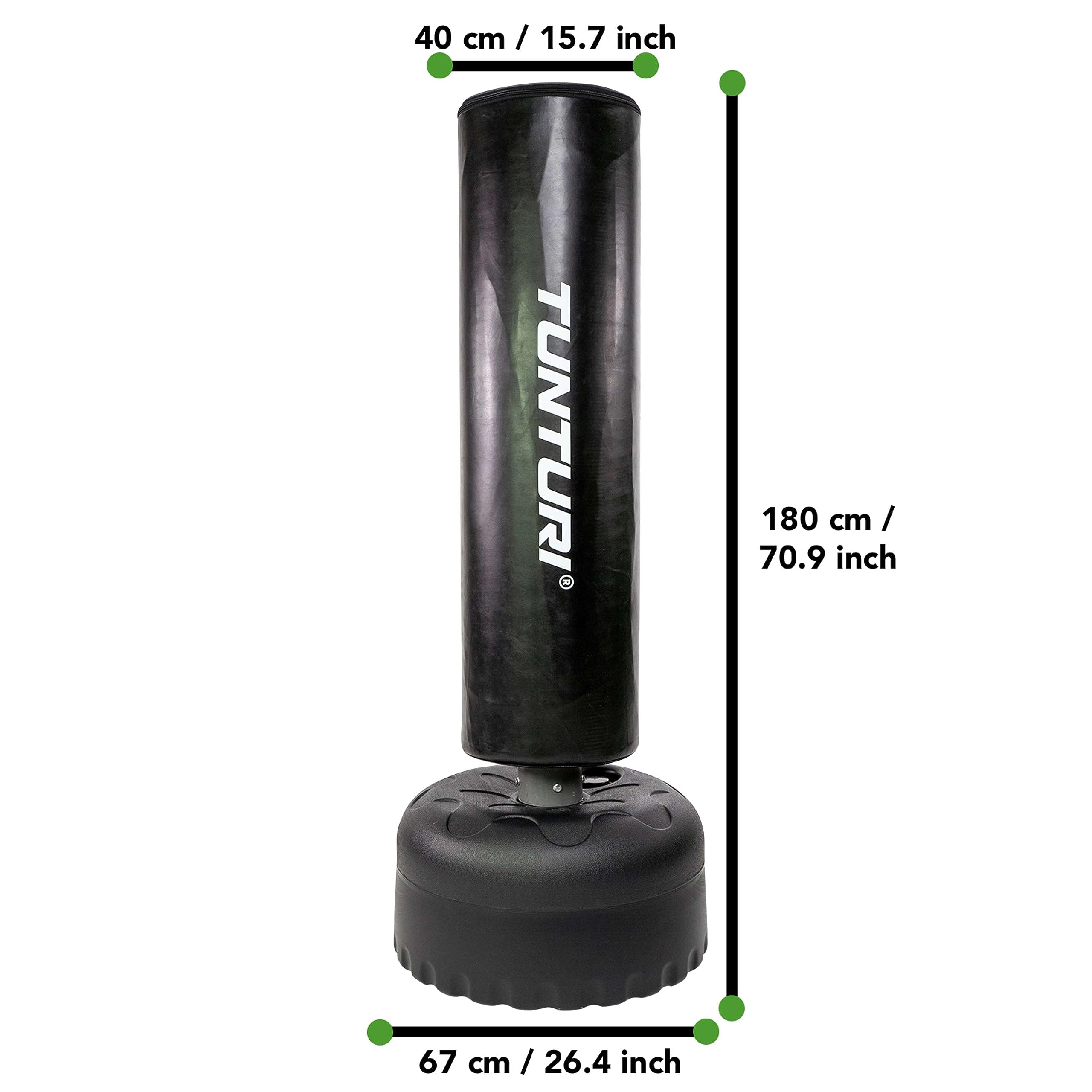 Tunturi Sacco da boxe, 170/180 cm, autoportante, supporto per boxe, robusto per MMA, boxe, allenamento, per adulti (principianti e professionisti)