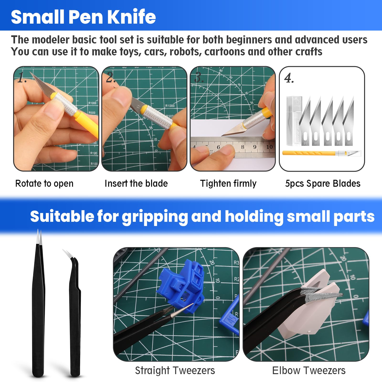 Gundam Tool Kit - 20pcs Model Building Tools -4