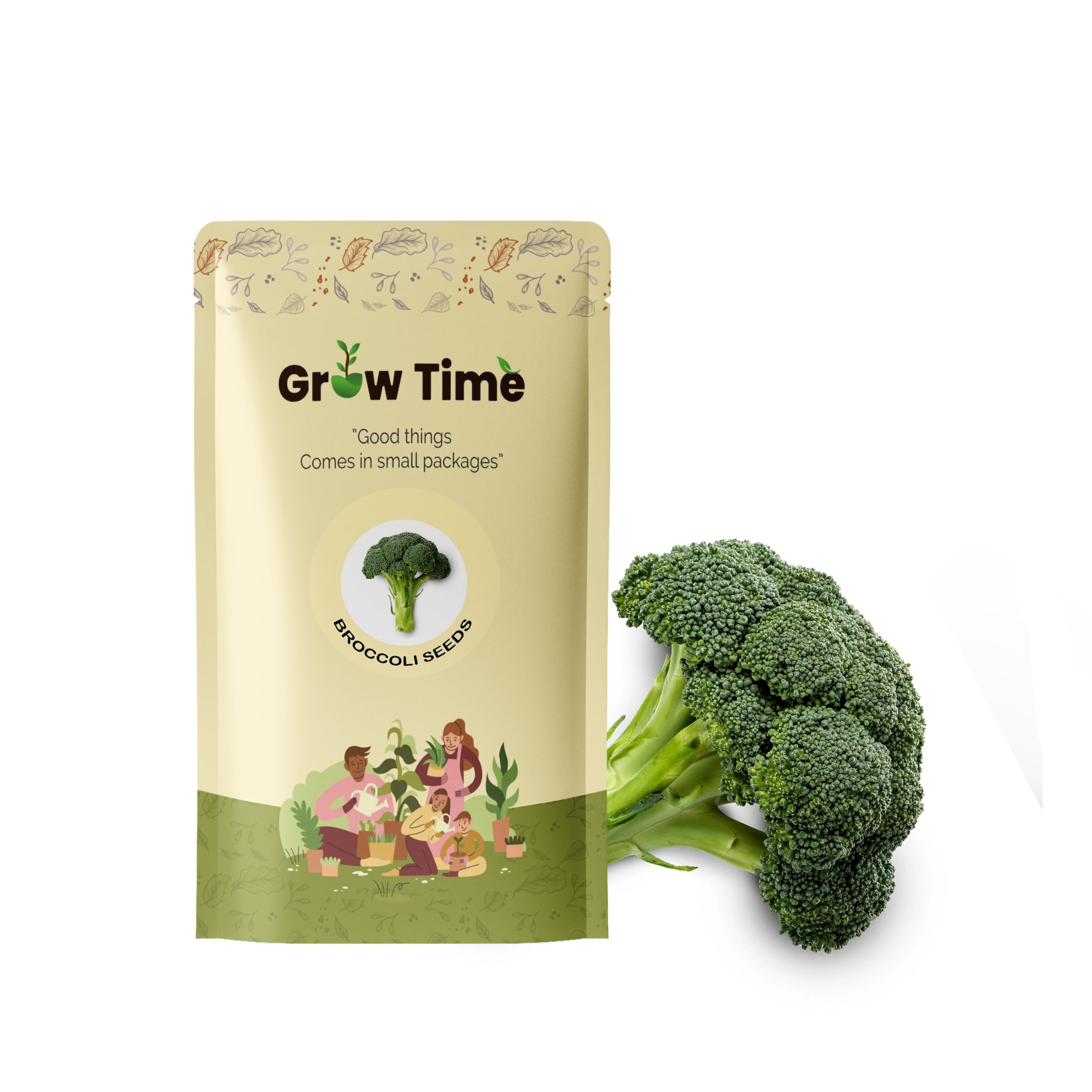 Broccoli (Hari Ghobhi) Vegetable Seeds, Vegetable Seeds for Home Gardening, Vegetable Planting Seeds for Kitchen, Broccoli (Hari Ghobhi) Seeds (Green, Pack of 1gm)