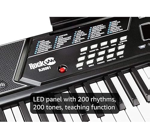Amazon.com: RockJam 61 Key Keyboard Piano Stand With Pitch Bend