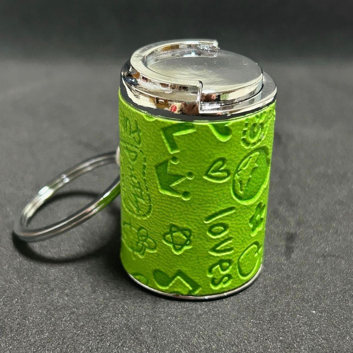 3個セット コインホルダー コインケース バネ式 販売済み キーホルダー レトロ コインシリンダー 水色