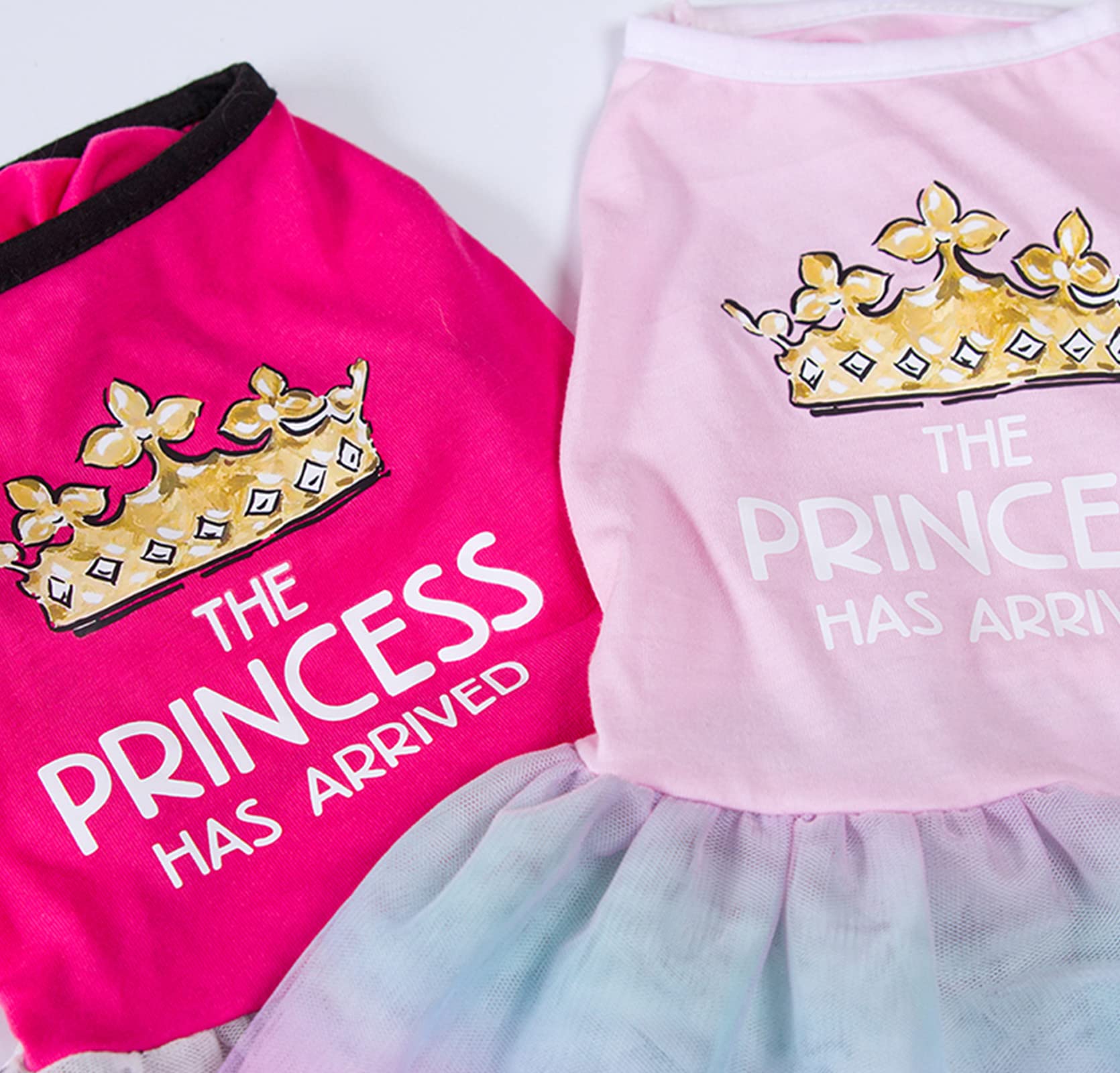 2 piezas de vestido de niña para perro, vestido de princesa con volantes, vestido de chihuahua con temática de vacaciones, ropa para mascotas con tul, ropa Yorkie XS, ropa para perros pequeños,