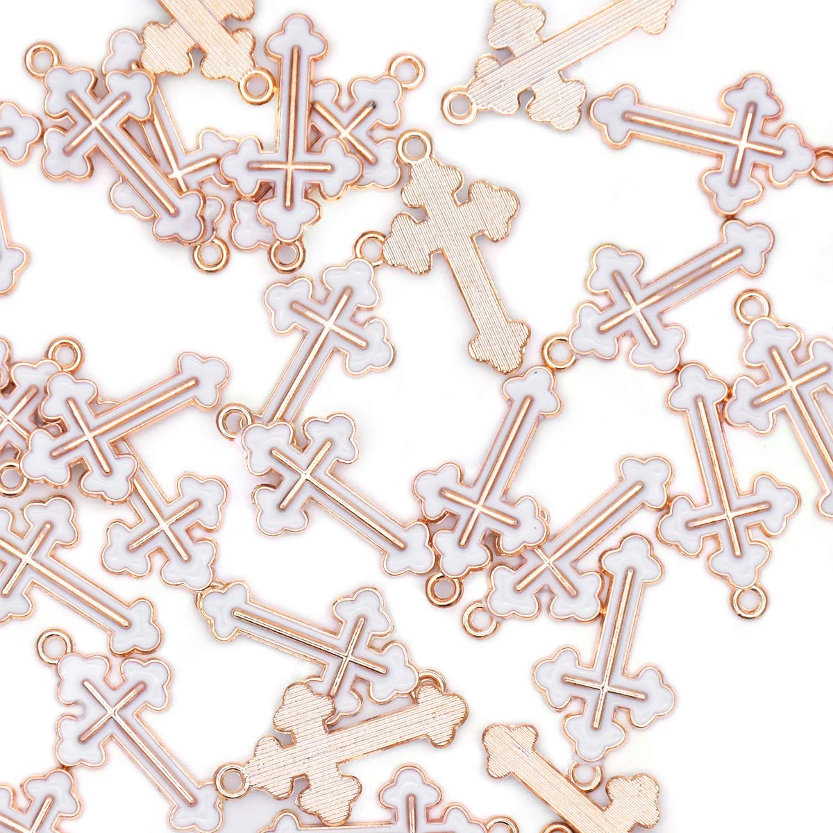 VIDRIOPack of 80 Enamel Charms Gold Plated Colored Pendants Hawaii Style Accessories for Necklace Bracelet Jewelry Making DIY Crafting