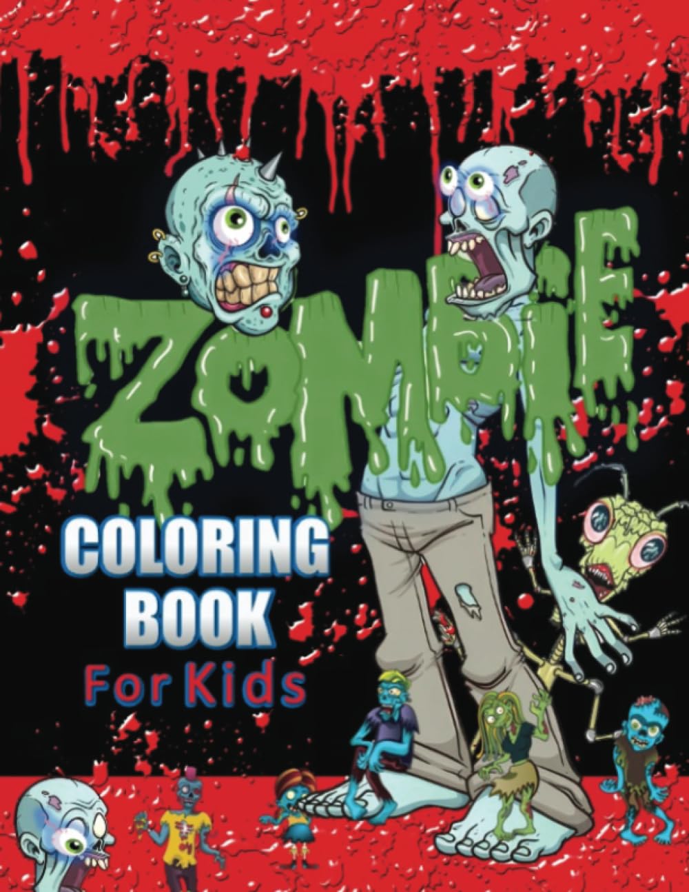 Zombie Coloring Book For Kids