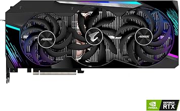 GIGABYTE AORUS GeForce RTX 3080 Master 10G (REV3.0) Graphics Card, Max Covered Cooling, LHR, 10GB 320-bit GDDR6X, GV-N3080AORUS M-10GD REV3.0 Video Card