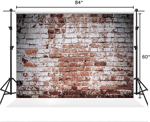 Miniatura 7 de Kate Fondo de fotografía de pared de ladrillo de 7 × 5 pies, fondo de tela de algodón sin costuras, accesorios de estudio
