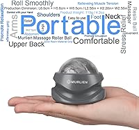 Vista 2 de Rodillo de Masaje, Alivio para Músculos Apretados y Doloridos, Masajeador Manual, Alivio para Hombros, Brazos, Espalda, Piernas, Pantorrillas o Gris