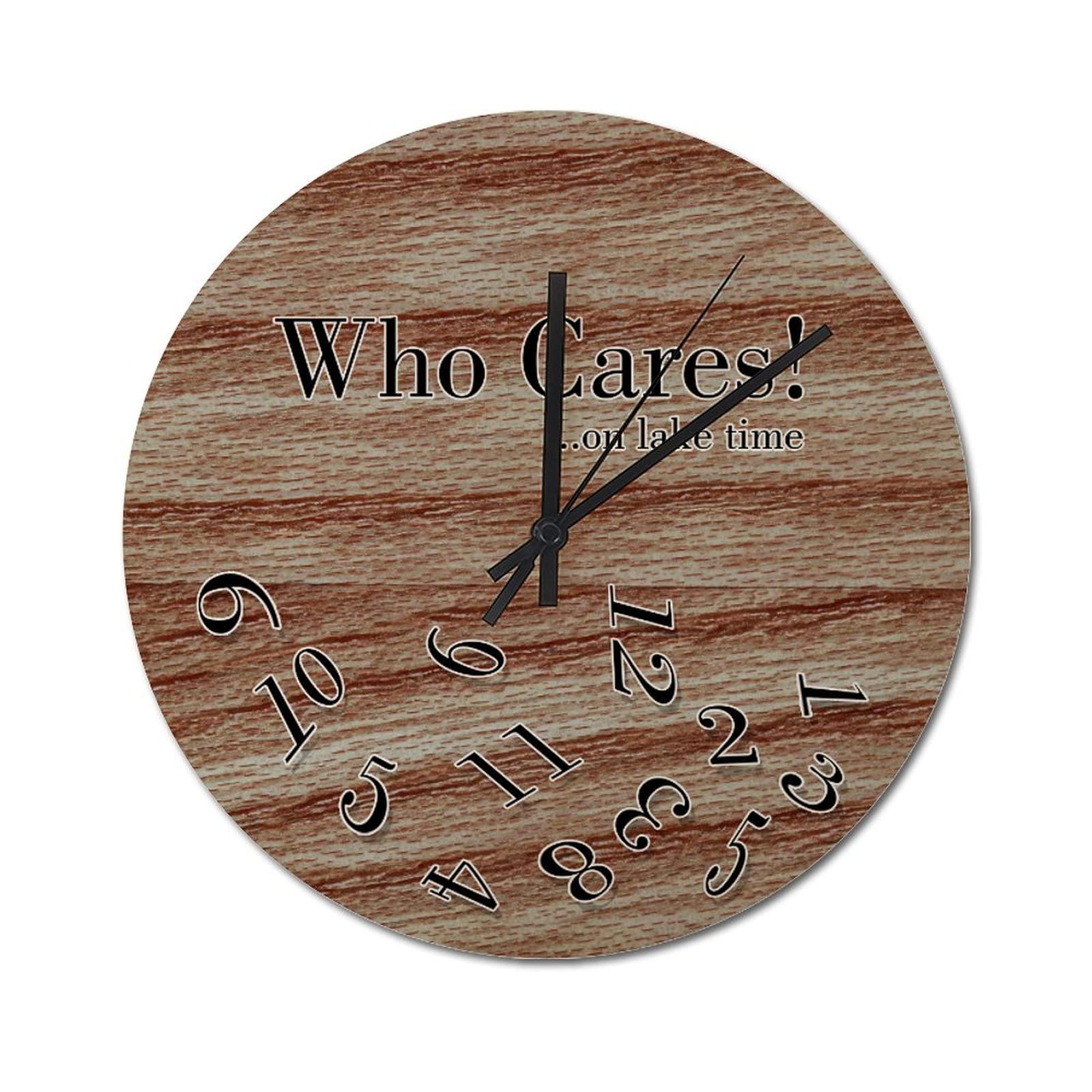 Horloge murale rustique vintage 38cm grand cadran décoratif rétro de ferme
