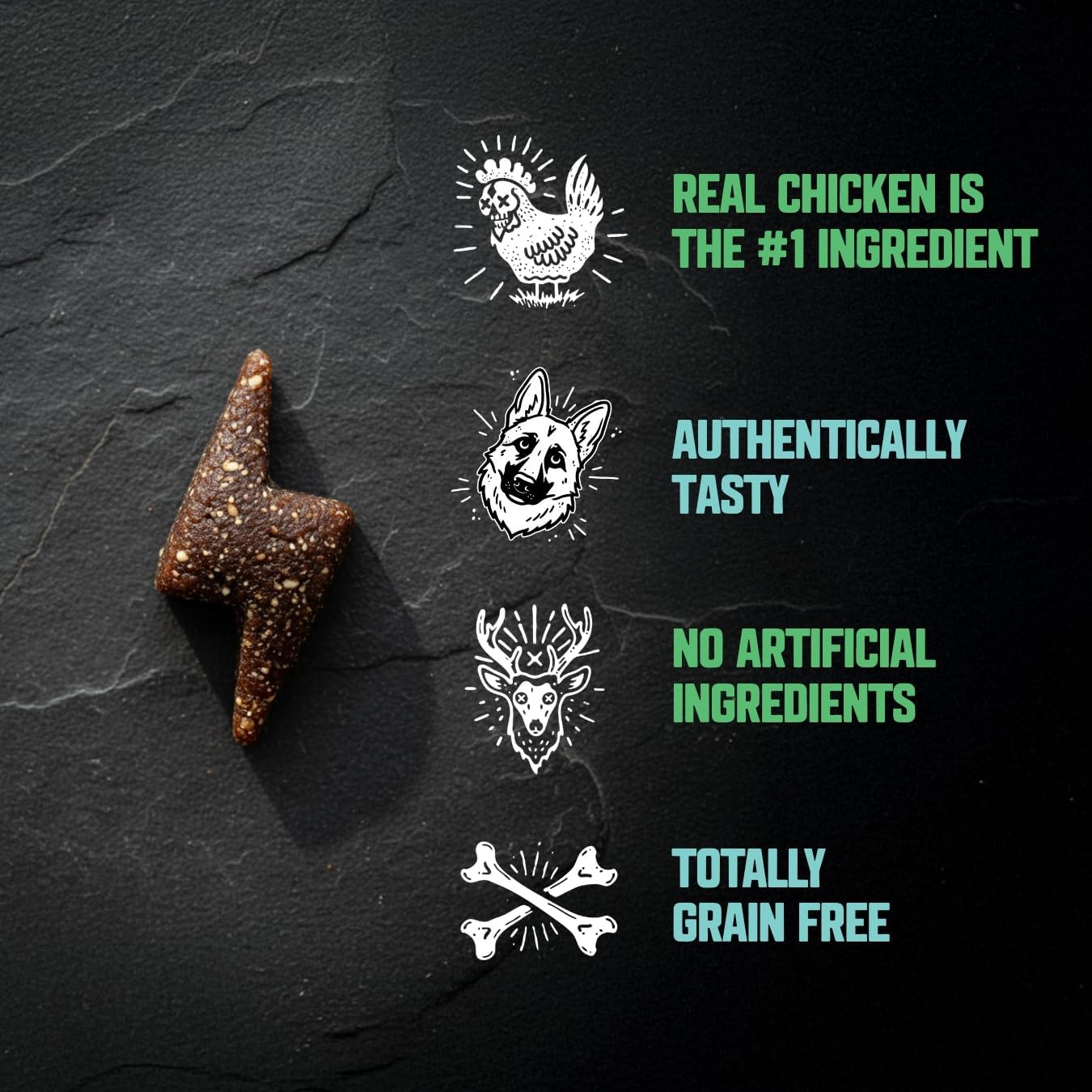 Amp’d Up Dog Training Treats, Soft and Chewy Healthy Snack for Puppies and Adult Dogs, Made with Real Chicken, Venison and Carrots, Grain Free, 14 oz