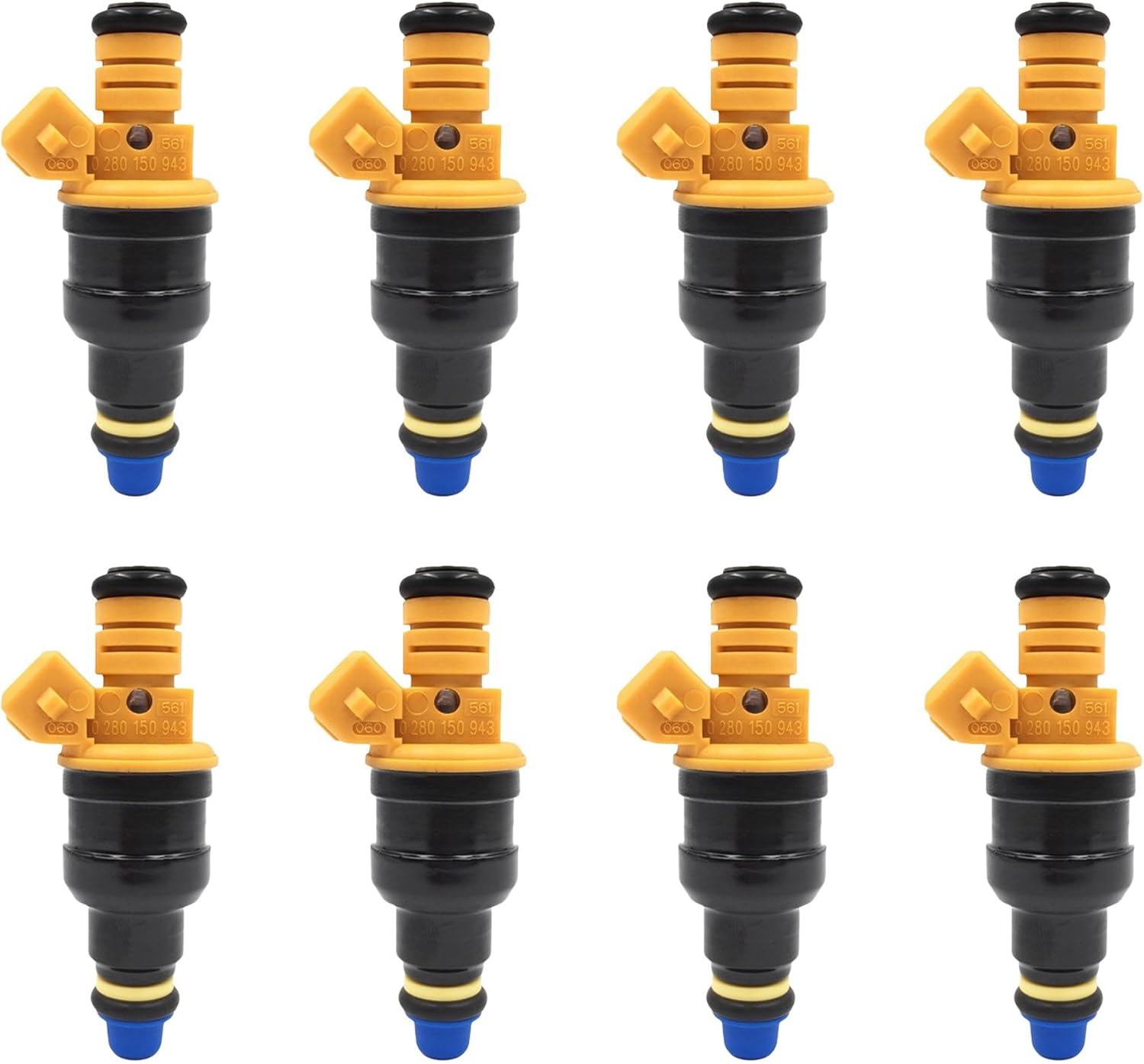 Set of 8 Fuel Injectors Part Number 0280150943 9F593-D5A