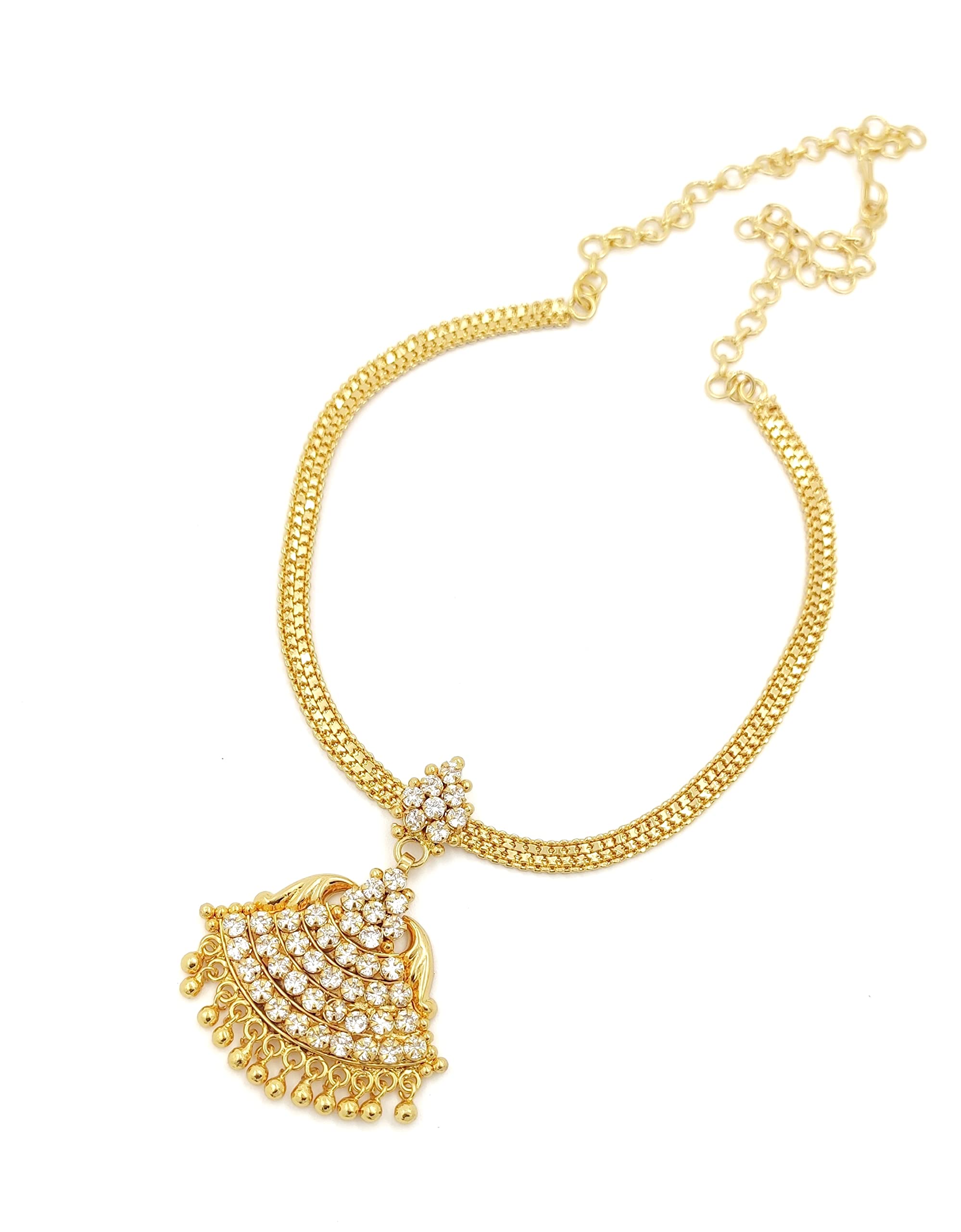 Impon Panchaloga Micro Gold Plated Trendy Fashion Jewellery Attigai Necklace for Women & Girls-image-14