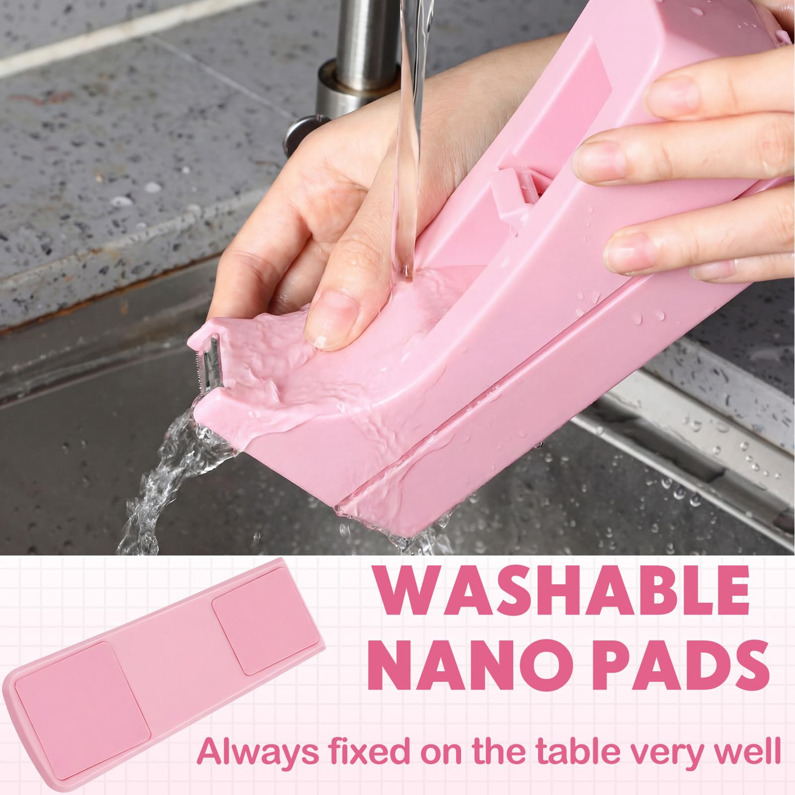 Yahenda Confezione da 10 dispenser per nastro adesivo da scrivania, base antiscivolo, con ricariche di nastro invisibile, per ufficio, casa, scuola