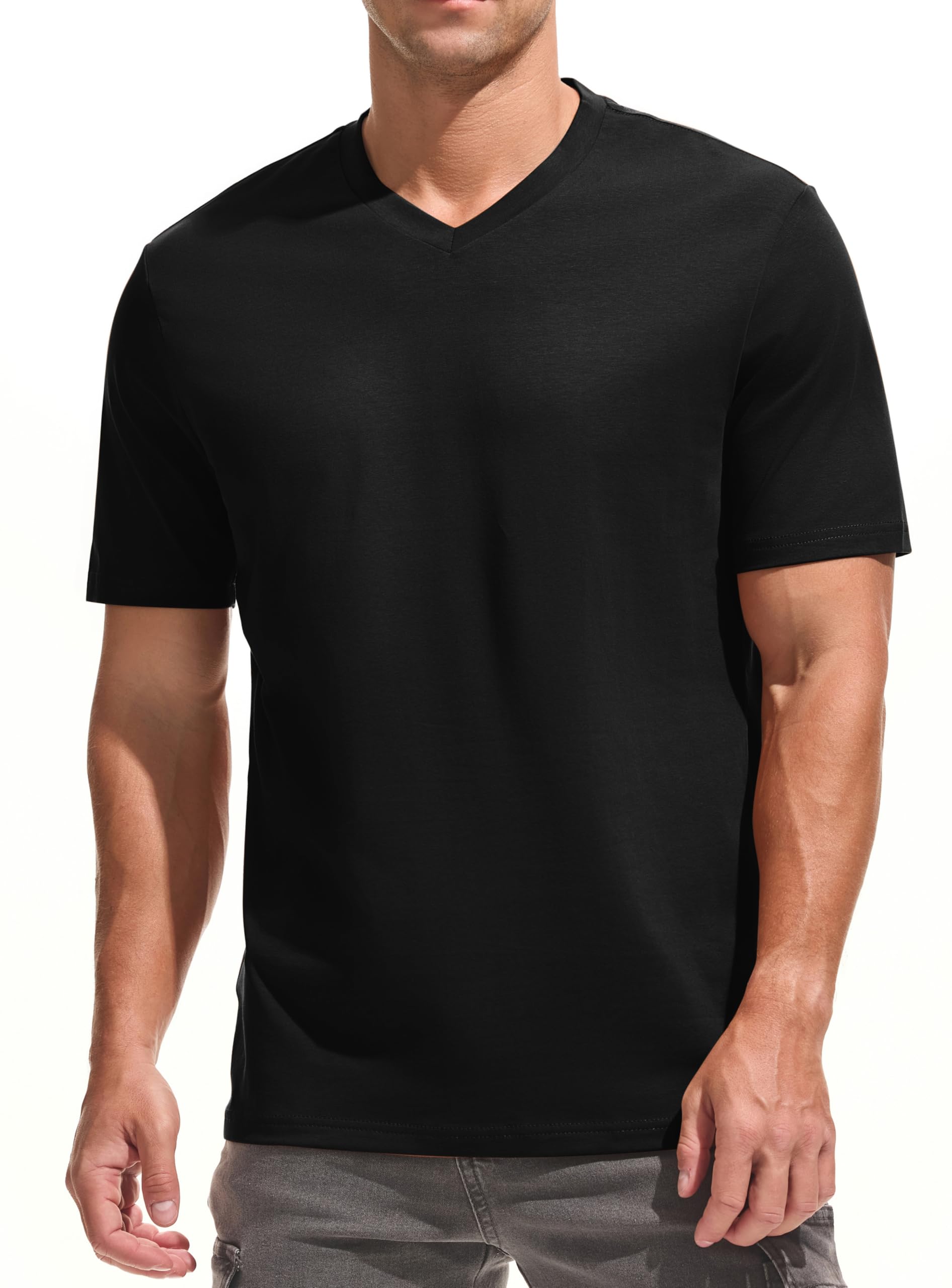 Premium 95% Cotton 5% Spandex Soft Slim Fit Tee
