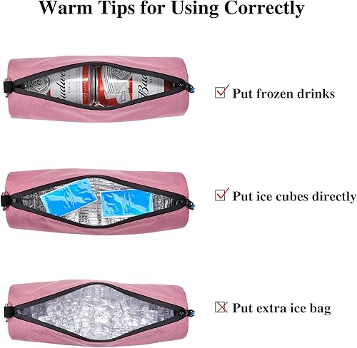 Miniatura 5 de Bolsa térmica de golf aislada, funda térmica portátil para camping, unisex, suave, impermeable, para bebidas, agua embotellada, paraguas, para