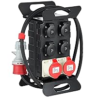 Electraline 60428 Quadro Elettrico di Distribuzione Portatile con Interruttore Differenziale