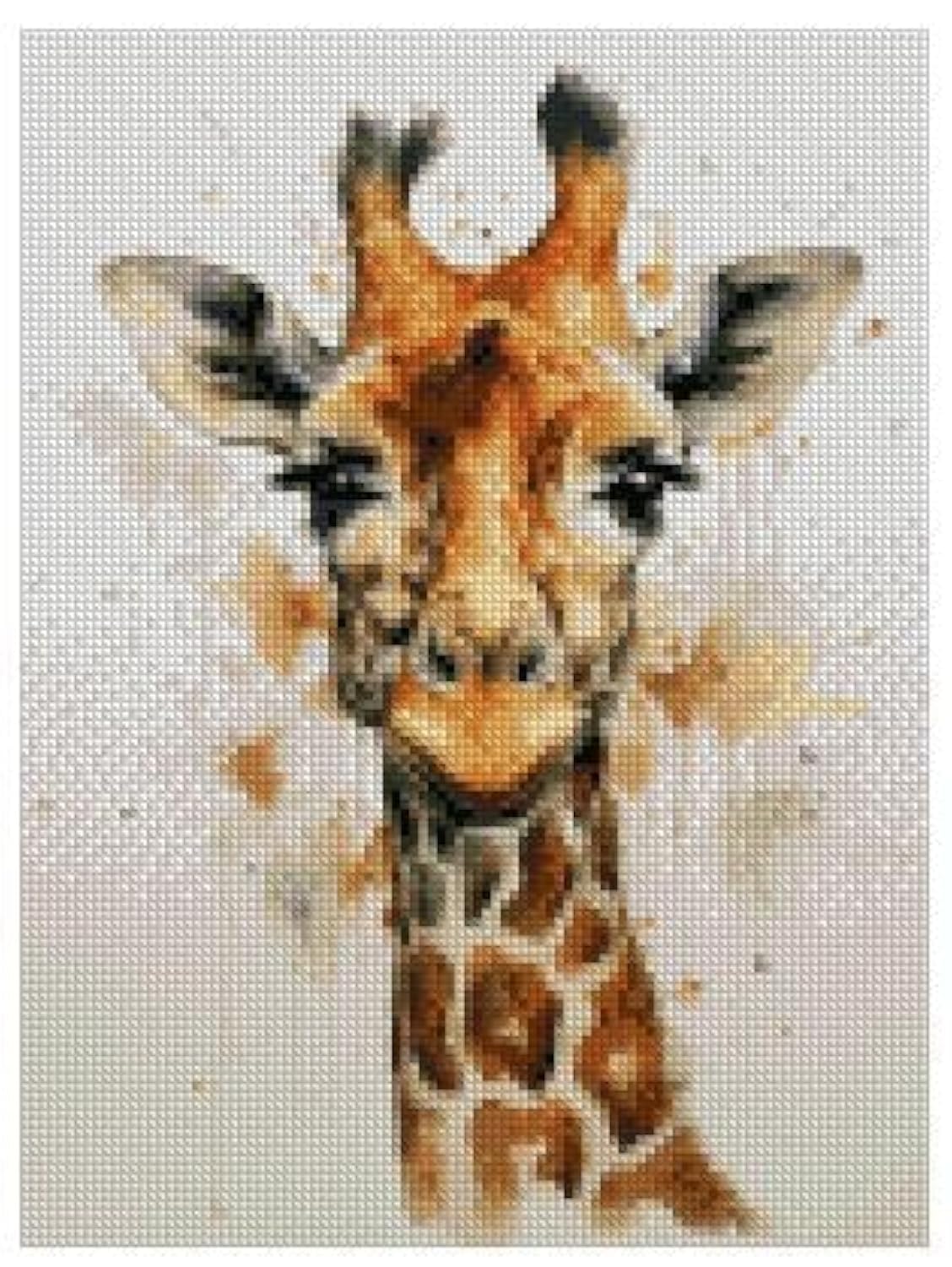 Giraffe and Color Cross Stitch Kits, 14 Count, 100x135 Stitch, 17x24 cm, Wide Animal Small Easy Counted Cross Stitch kit
