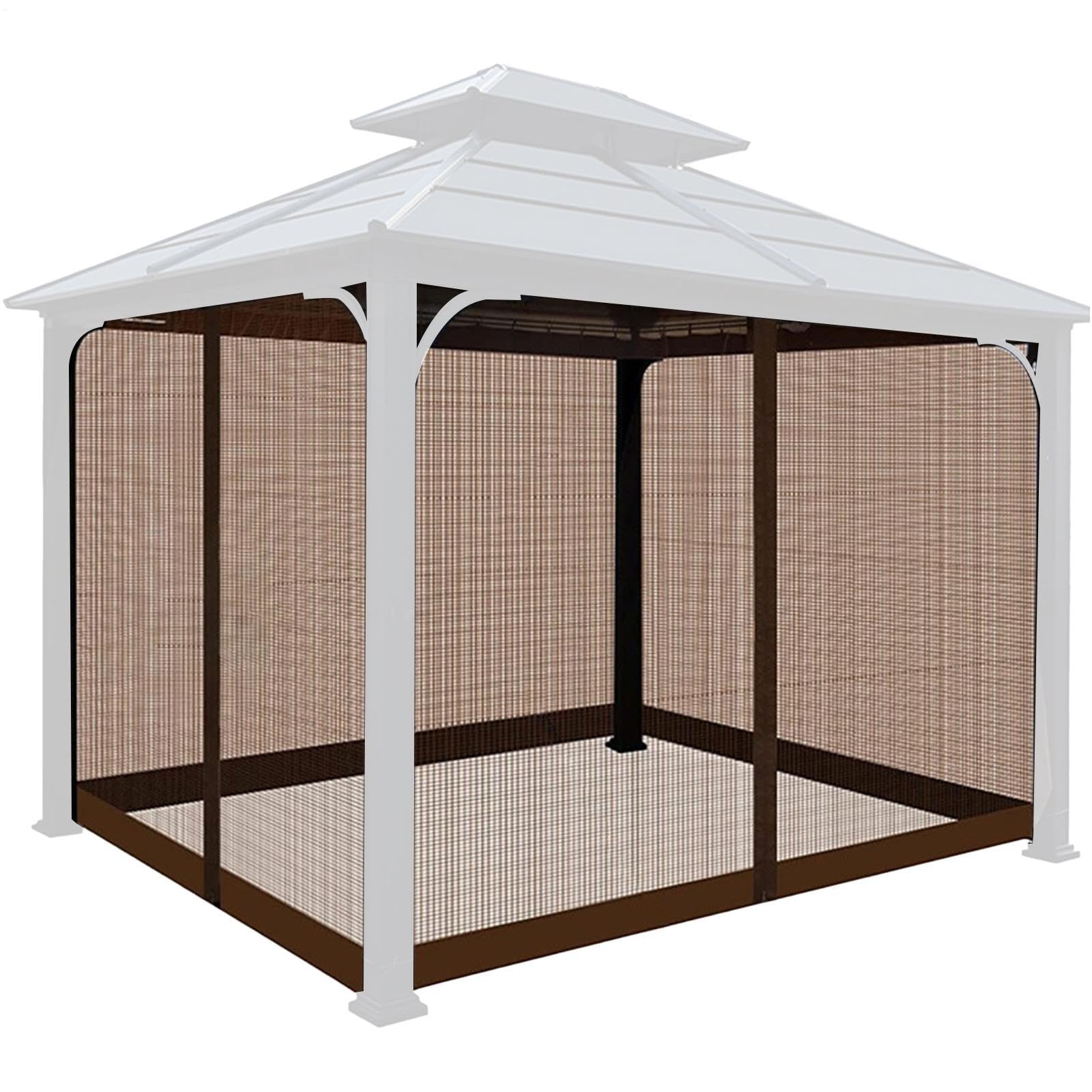 Zanzariera Patio Copertura Grande Pieghevole E Portatile 3,66 X 3,66 M | Rete Patio Anti-punture Per Uso Quotidiano Esterno E Interno, Giardino, Portico, Cortile, Casa, Camera Da