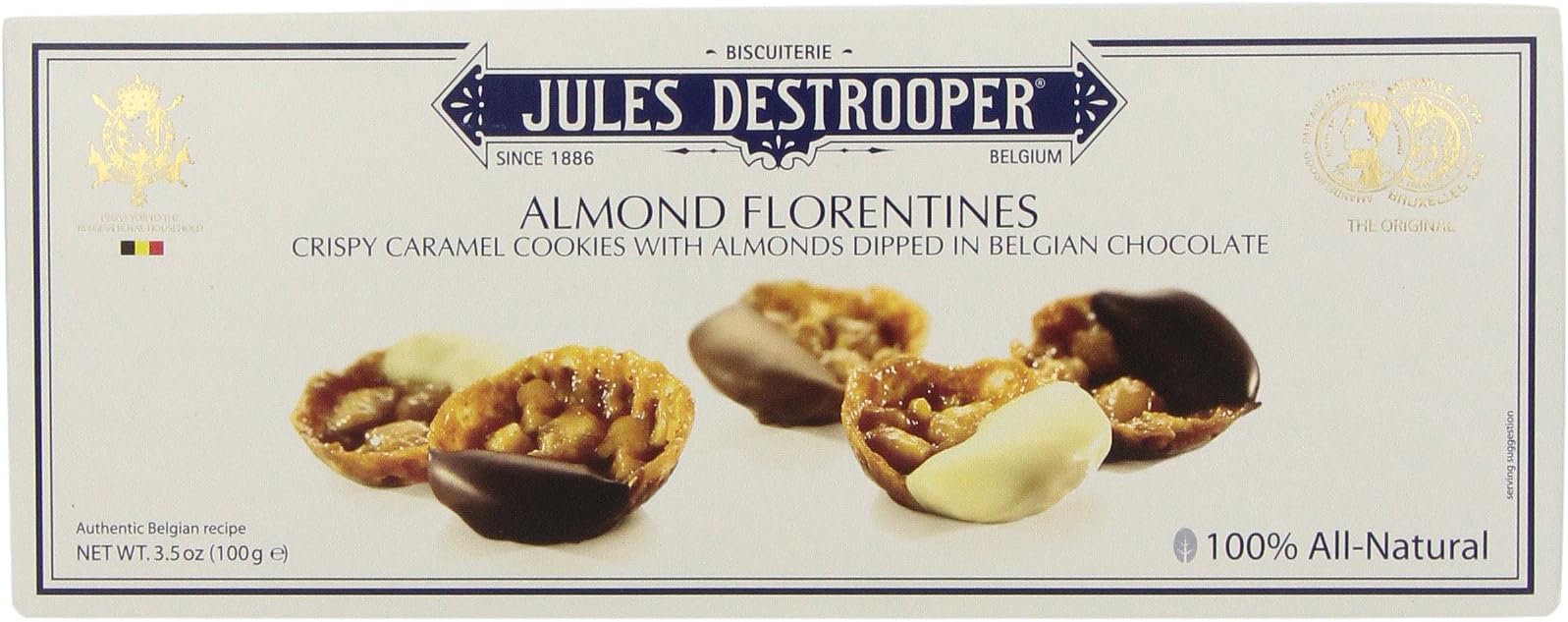 Jules Destrooper Almond Florentines, 3.5 Ounce
