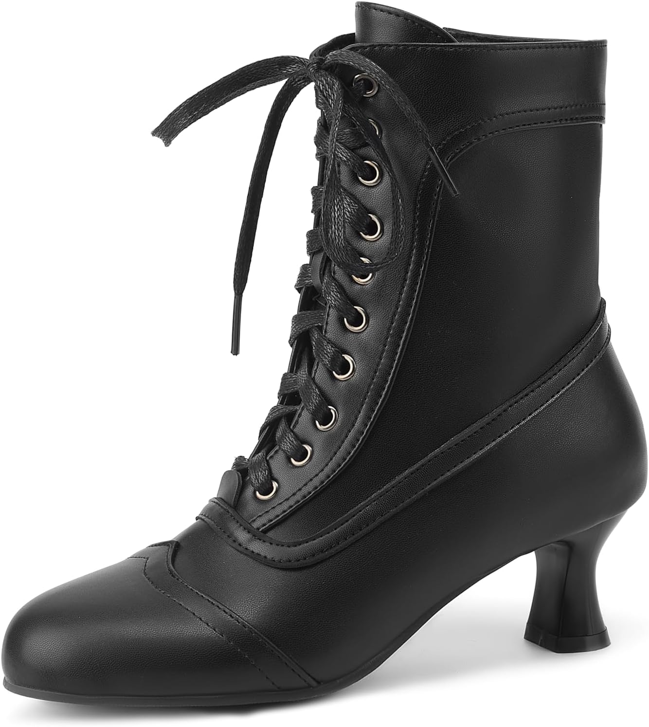 Victorian Women Boots - Kitten Heel Comfort