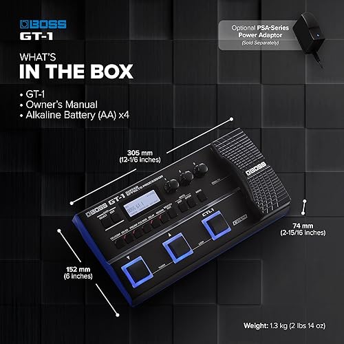 Miniatura 3 de Boss GT-1 Guitarra con procesador multiefectos