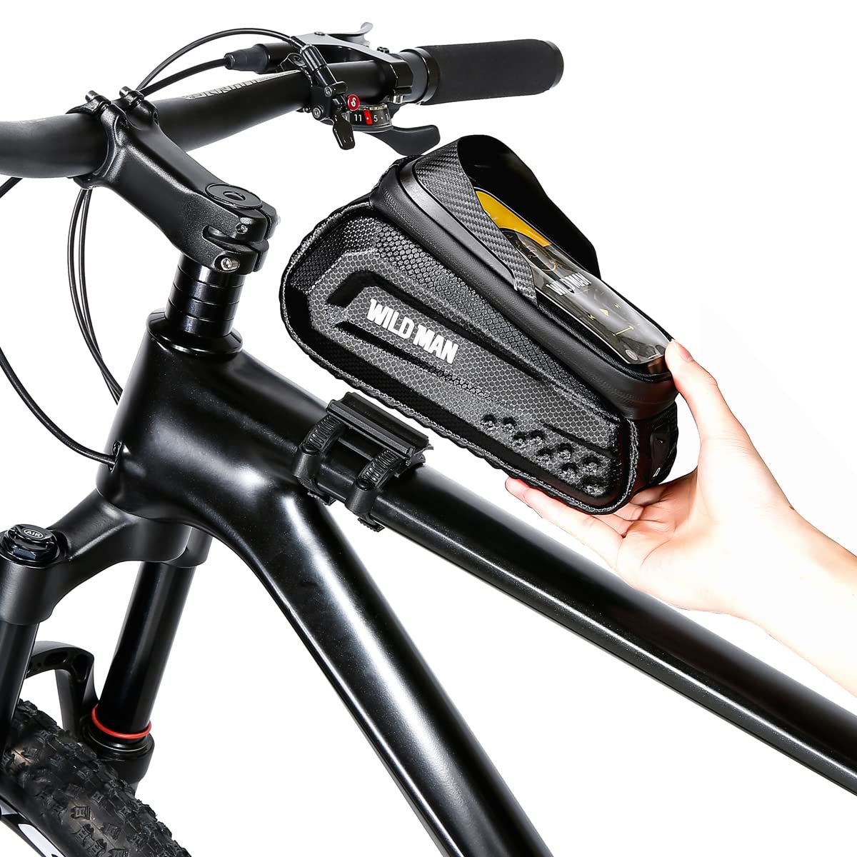 WILD MAN クイックリリース 防雨 自転車ハンドルバーバッグ 自転車 51PrE7WeRBL.jpg