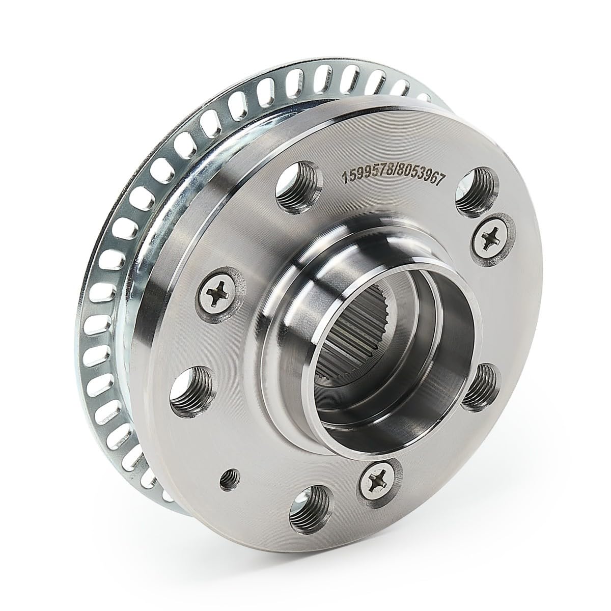 RIDEX 653W0002 Moyeu de roue Avant Arrière avec bague ABS sans roulement de roue Compatible avec VW Golf IV 3/5 portes 1J1