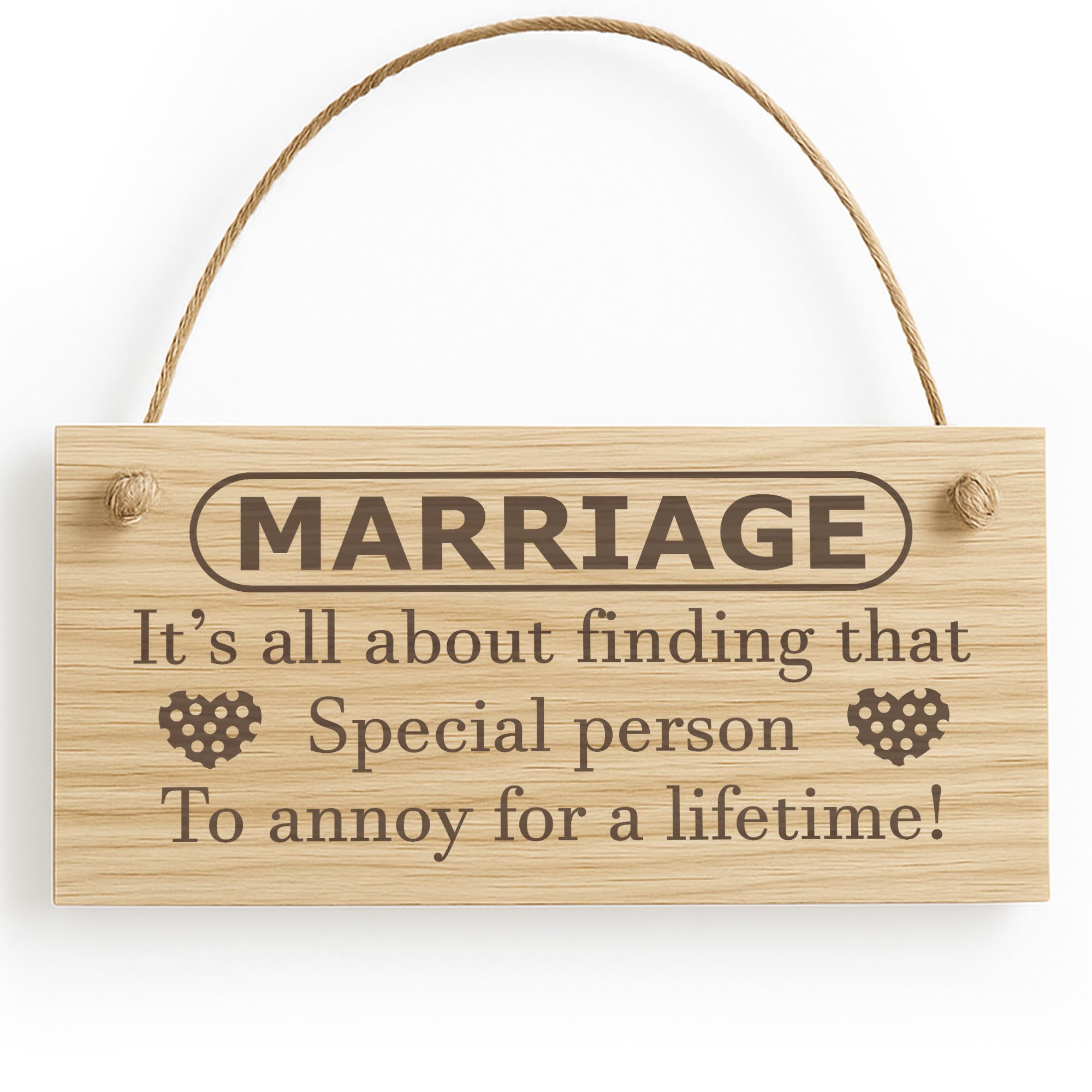 Red Ocean Marriage Is A Special Person To Annoy Funny Anniversary Wedding Plaque Sign