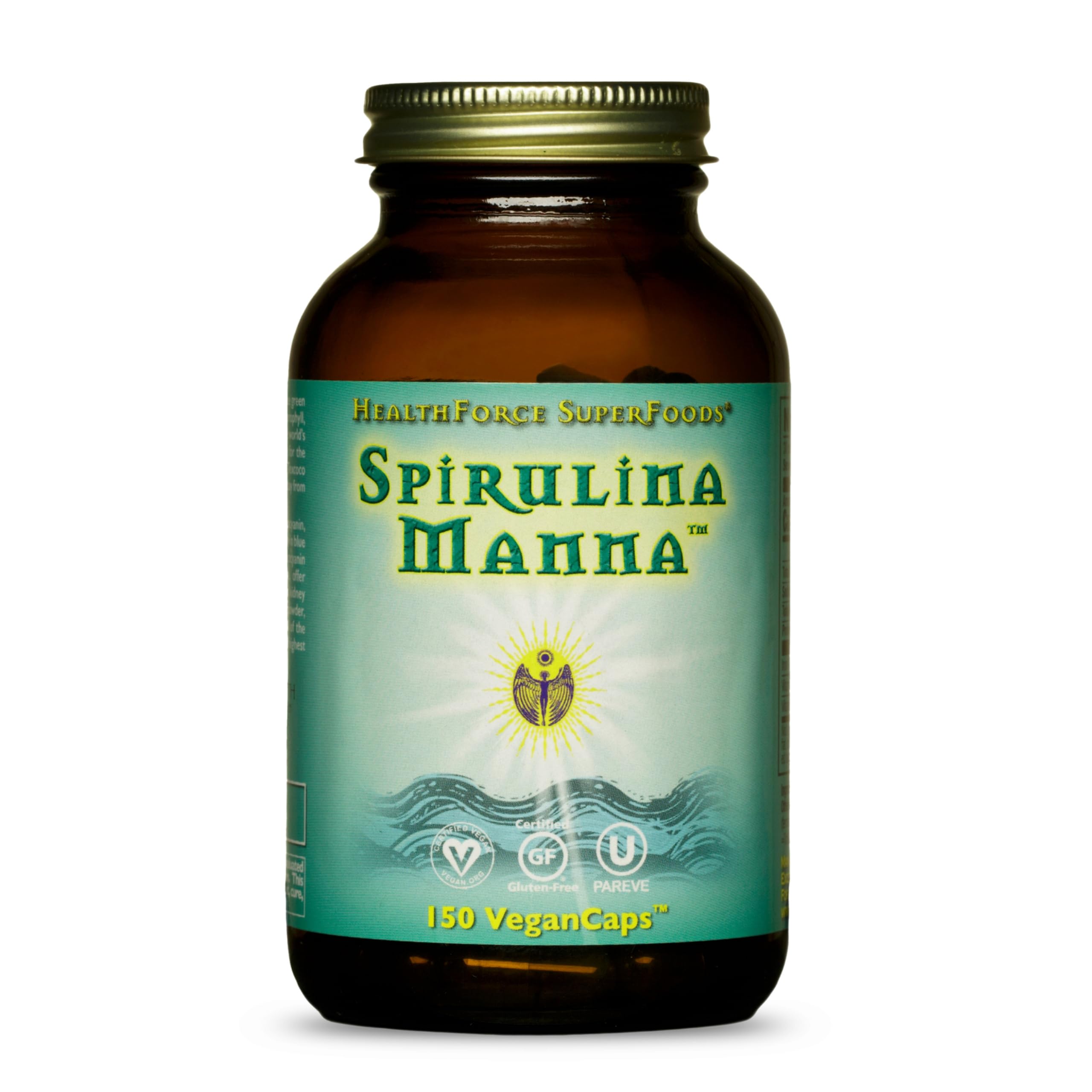 HEALTHFORCE SUPERFOODS Spirulina Manna - Capsules - 150 Vegan Capsules