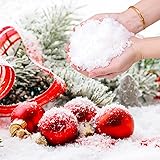 hatisan 13 Ounces Fake Snow Decoration - Artificial Snow for Christmas Decoration, Fake Snow for Crafts Village Displays - Dry Plastic Snowflakes for Holiday Decor Craft Winter Displays 13 oz