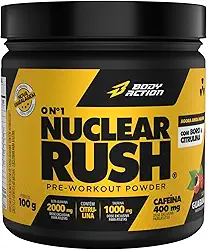 Pré Treino Nuclear Rush 100g Sabor Guaraná Bodyaction