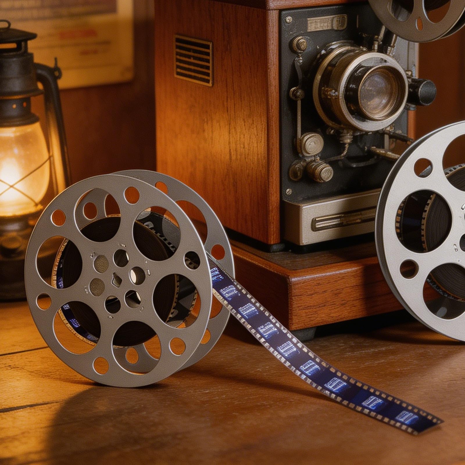 Vintage Filmstreifen Dekoration Eisen 18cm Retro Tischdeko