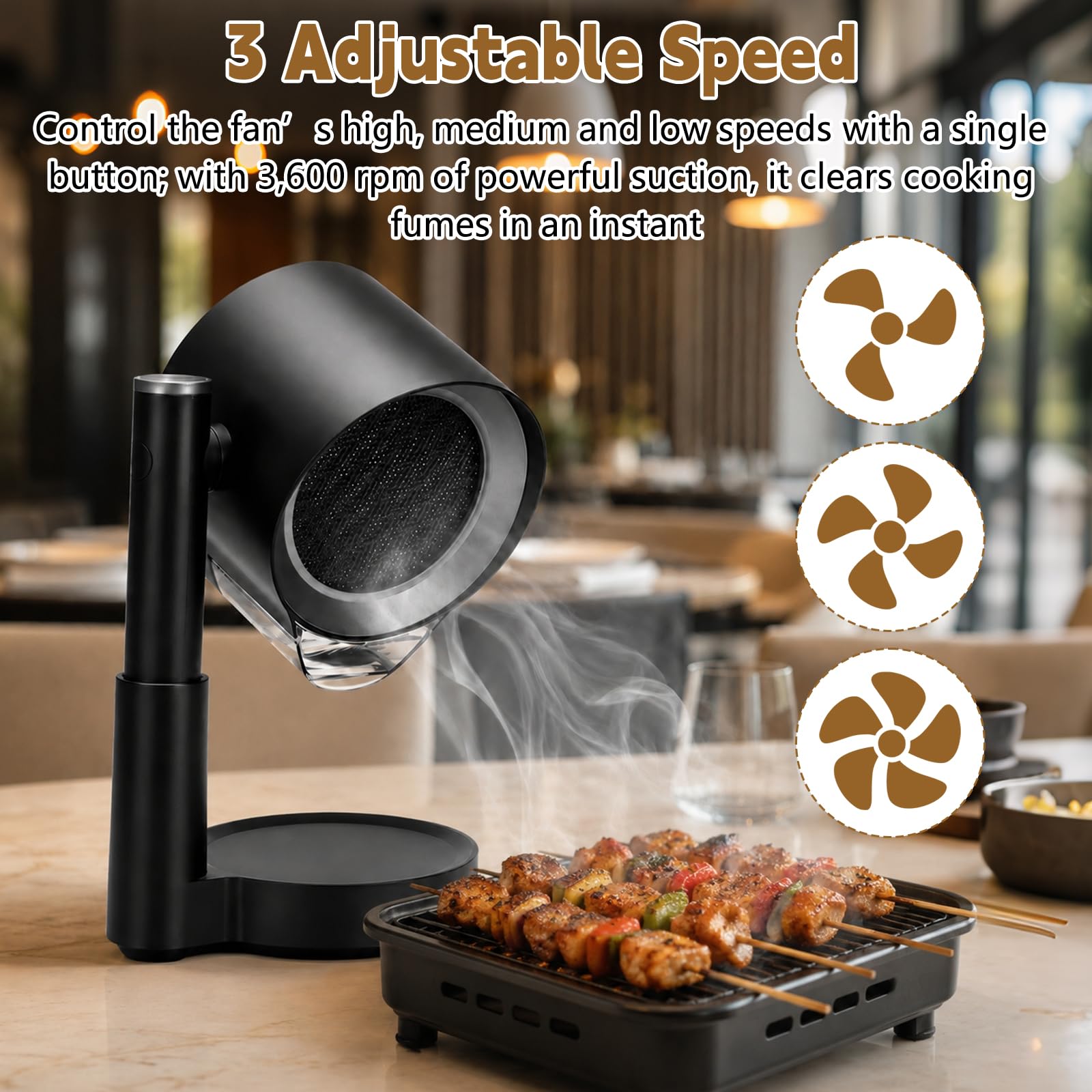 Hotte aspirante mobile avec boîte de récupération d'huile et filtre