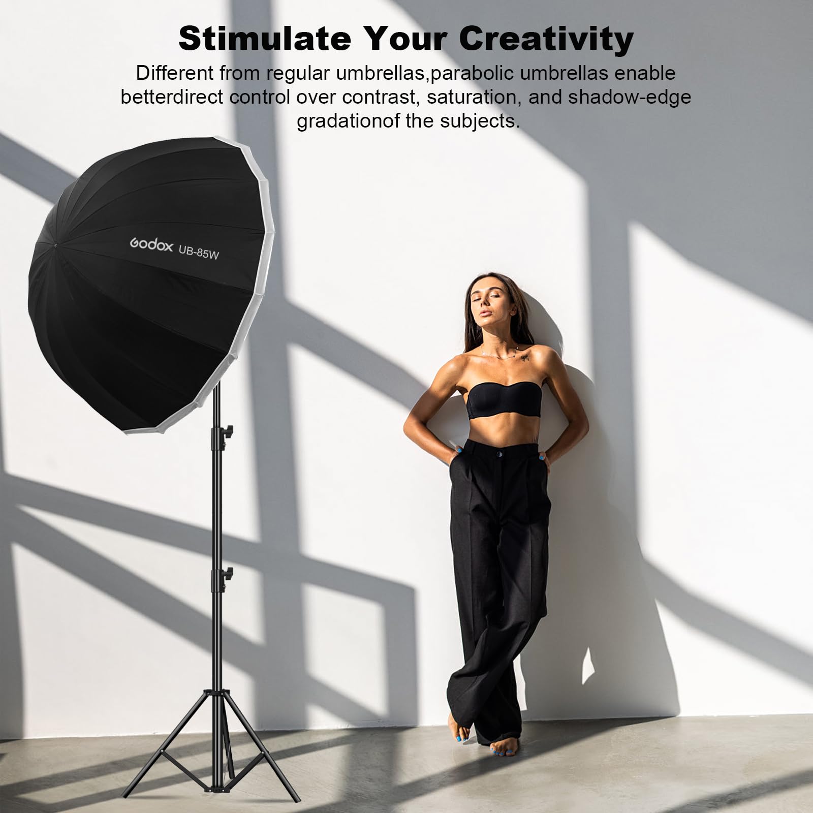 Godox UB-85W Ombrello riflettente parabolico 33.5in / 85 cm