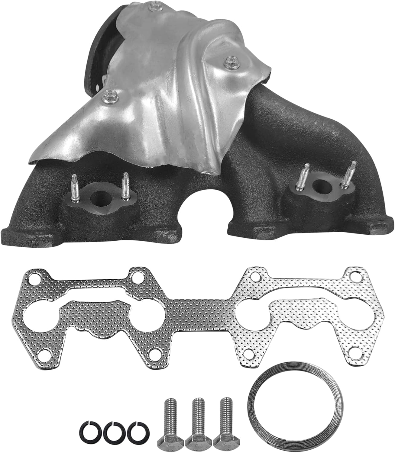 Exhaust Manifold Compatible with 2000-2003 Chevrolet S10 GMC Sonoma 2.2L 4-Cylinder Replace for 12569057 24577360 674-675