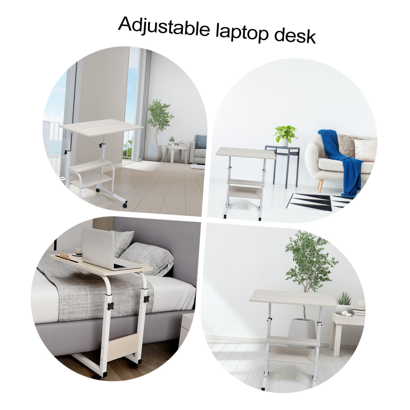 ARTIBETTER Wheel Table Desk Lift Sturdy and Elegant for Bedroom Office Sofa