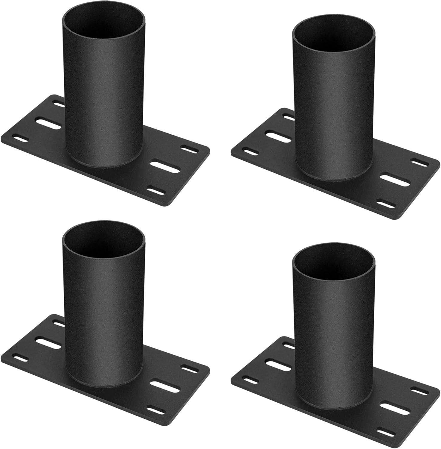 YZZHAJ 4PCS Slip Fitter Adapter| Slip Fitter Adaptor Brackets Transform The Slip Fitter into Arm Mounting| Tenon Adapter for Outdoor Flood Lights,Parking Lot Lights,Shoebox Light Fixture