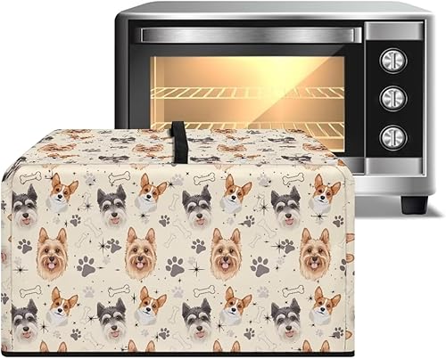 Miniatura 37 de Cubierta de horno de microondas de convección para encimera, tostadora, horno, protector de electrodomésticos para decoración de cocina del hogar,