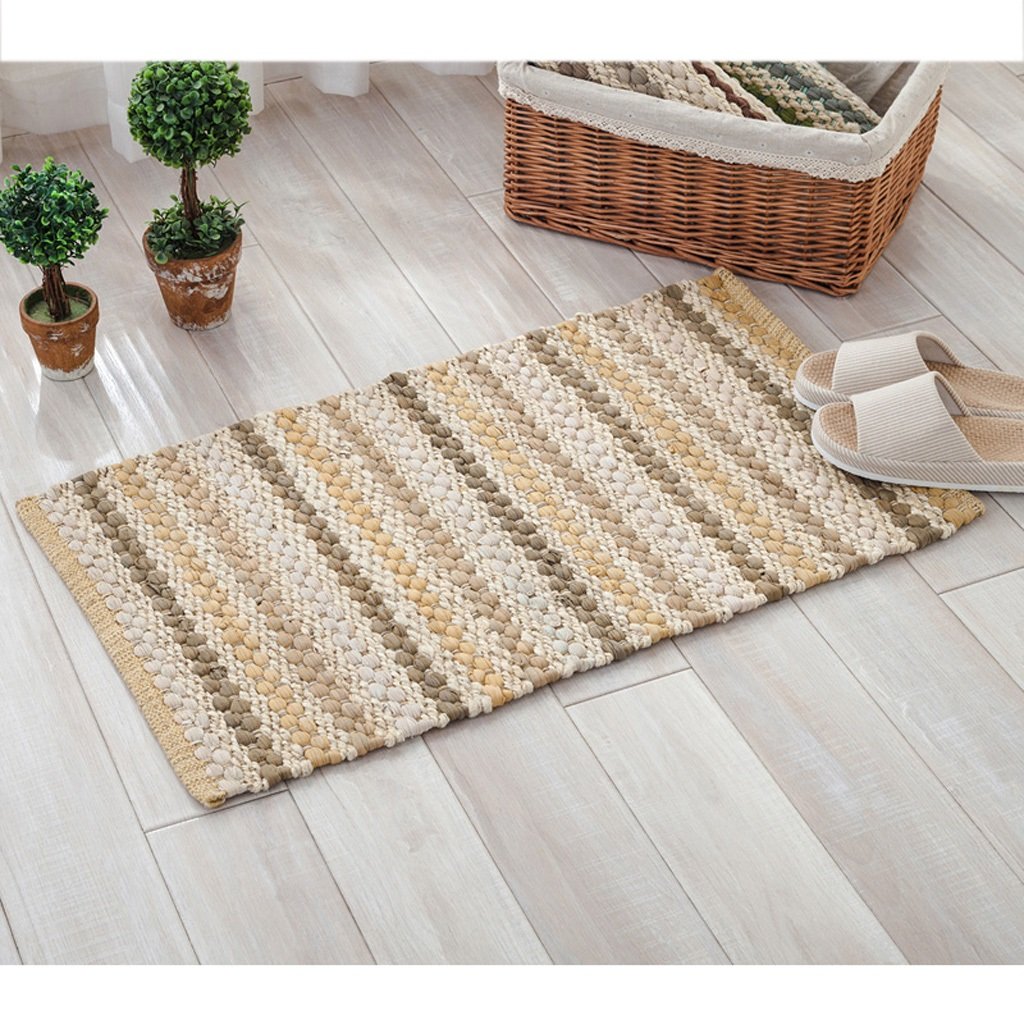 Tapis de salon doux 45x70 cm, idéal devant un pouf ou pour l'entrée