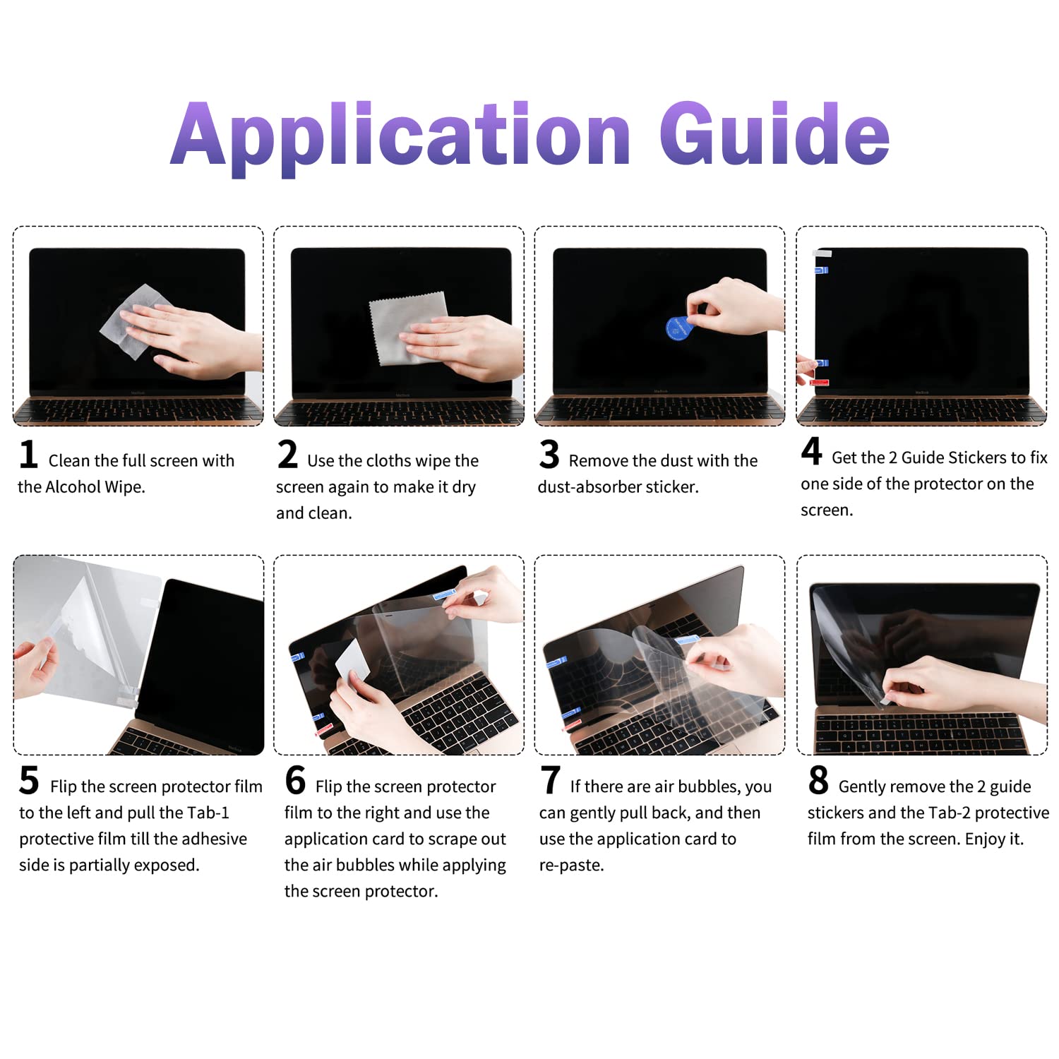 Snapklik.com : F FORITO 2-Pack Anti Blue Light Screen Protector Compatible
