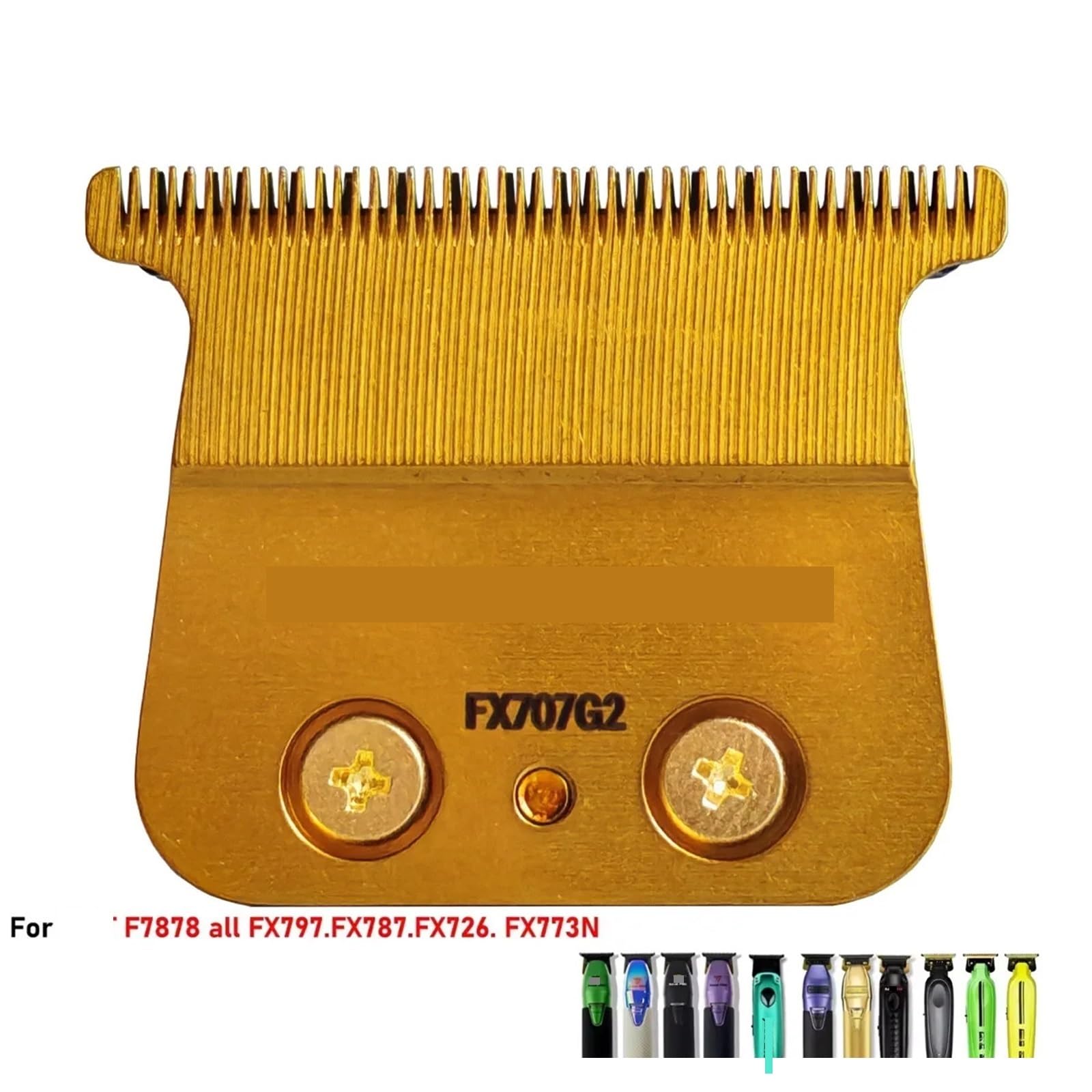 Barber, Kompatibel for JUCAI, PRO F7878 FX707 FX787 Haarschneider, Tiefe Zähne, Ersetzen Die Klinge, Zubehör Aus Hartstahl, Ersatzklinge(2pc GOLD2.0 blade)