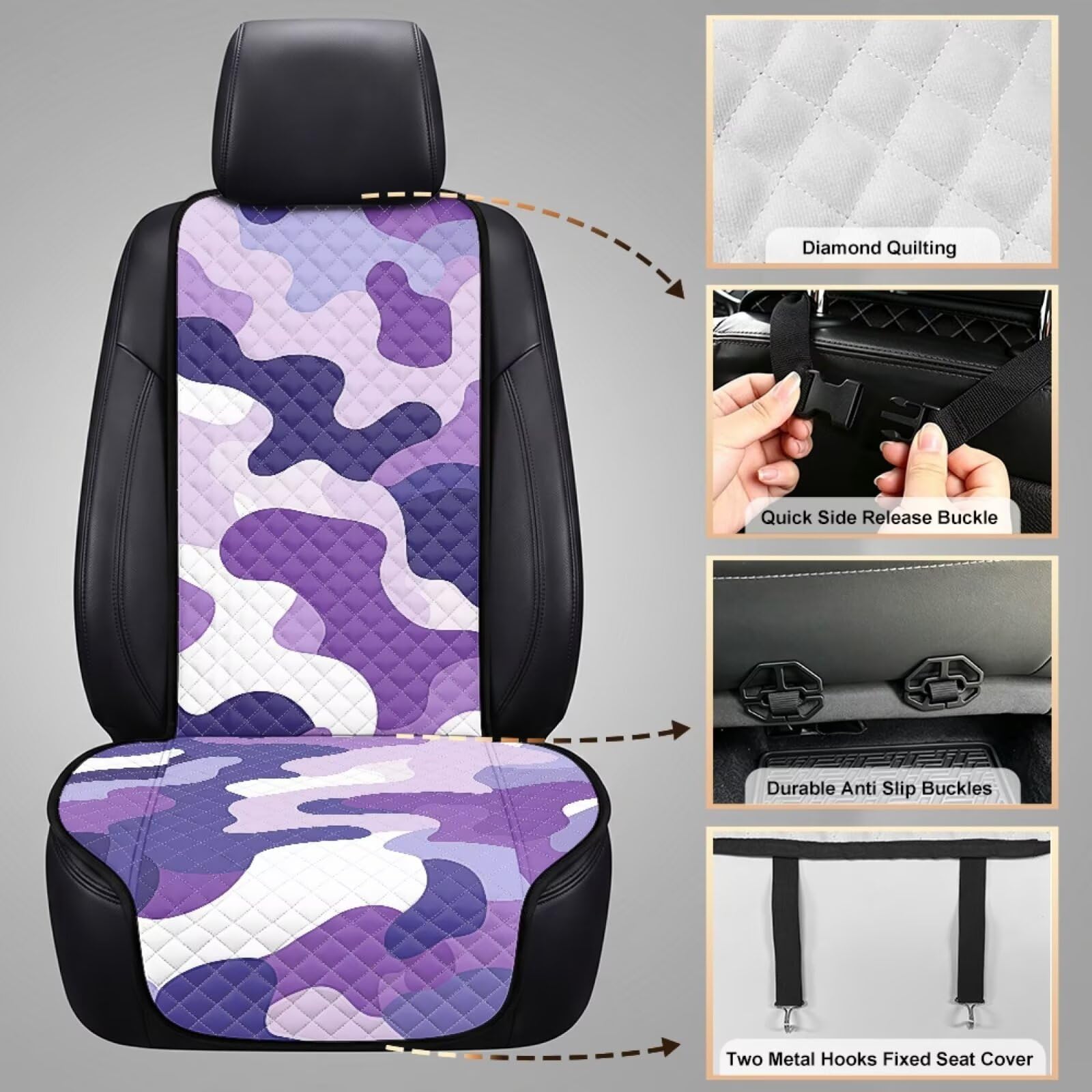 Camo częściowe pokrowce na siedzenia samochodowe, uniwersalne